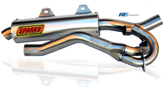 Sparks Racing X-6 Full ATV Exhaust